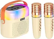 Kids Singing Machine - Karaoke Machine for Kids | Microphone and Speaker Singing Set | Family Karaoke Set| Home Karaoke System | Karaoke Speaker with Dazzling Lights for Adults and Kids