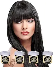 La Riche Directions Semi-Permanent Hair Colour Dye Intense x4 Pack - Ebony