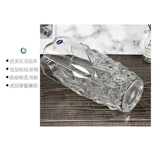 【朗旭玻璃】 冰晶花瓶 北歐風玻璃花瓶 透明花瓶 花瓶擺件 大/中/小 三尺寸
