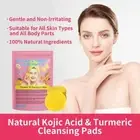 Turmeric Cleansing Pads For Dark Spots, Kojic Acid Cleansing and Turmeric W4B3