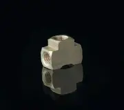 1/8" NPT Brass Tee - Female Ends/Ports - National Pipe Thread - Each Side = 1/8"
