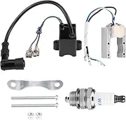 Vuzmode Ignition Compatible, for Motorized 49cc 66cc 80cc Ignition Coil Spark Plug Coil Magneto Engine Bicycle Engine Ignition Coil Pack