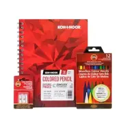 Colored Pencil Drawing Bundle, Includes Progresso Woodless Colored Pencils, 7...