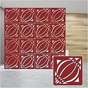 Hanging Room Divider, 5mm Thick Lightweight Wood Plastic Partitions Panel Screen,Waterproof Office Living Room Decoration Screen,29/39cm