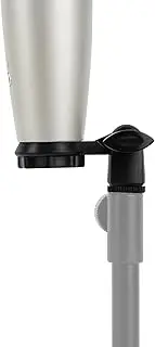 Geekria for Creators Microphone Stand Mount for 22mm / 0.9in Threads Microphones, Microphone Shock Mount Compatible with Samson C01 Adjustable Mic Stand, Hard Mount Microphone Holder (Black)