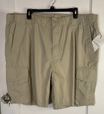 NEW *Tommy Bahama* Men's XXL Sandbar Cargo Shorts Khaki Drawstring Stretch