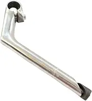 Bike Stem Gooseneck Handle Bar Stem 22.2mm 30° Rises Aluminum Alloy for Bicycle Cruiser Bikes Comfort Bikes, Silver