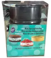 Wilton Mini 4 Inch Springform Pans New, Set Of 3