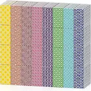 160 Counts Pocket Sized Facial Tissues Travel Tissues 3 Ply Small Portable White Facial Tissue with Geometric Print Designed Package