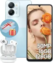 Blackview Color 8 Unlocked Cell Phones, 16GB+128GB+SD 2TB, 50MP Camera Blue