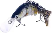 Fishing Bait, Fishing Bait, Deep Diving Swimbait, Realistic Bait with Long Tongue, Accessories for Saltwater and Freshwater