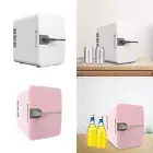6L Mini Fridge 30W Single Door Beverage Refrigerator for Small Place Car Rvs