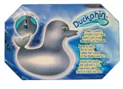Dolphin Rubber Duck Duckie "Flipper" For Jeeps, Pool, Bath, Party, Gift Ducky