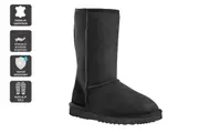 UGG Outback Premium Australian Sheepskin Long Classic Boot Black