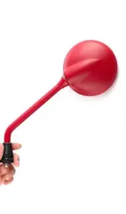 KiWAV Mirrors Steel Roundie Round Shape Red for Kawasaki Drifter 800 1500