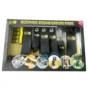 Wrap-It Storage Ultimate Organization Pack 24 Pieces Heavy Duty Cord Straps