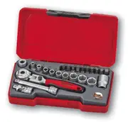 Teng T1424S - Socket Set 1/4" Hex Drive 24 Piece