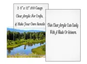 3 Clear Thin Craft Plastic 8" x 12" .010 Gauge Make Your Own Stencils Templates