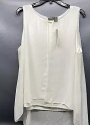 NWT Chico's Women's Travelers WinterDrift Chiffon Mix Top Size 3