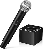Kisangel Fun Microphone for Boys and Girls Prop Microphone Square Platform for Singing Practice