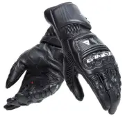 DAINESE DRUID 4 BLACK LEATHER MOTORCYCLE MOTORBIKE SPORTS BIKE GLOVES