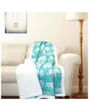 Lush Decor Elephant Sherpa Parade Throw
