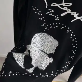 269美元 Karl Lagerfeld 黑色 水鑽莫代爾棉洋裝 1080元