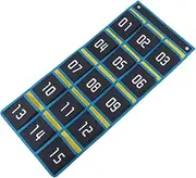 HOMSFOU Classroom Cell Phone Storage Organizer Wall Mounted Holder for Easy Access to Phones Items Soft Nonwoven for School Educational Settings
