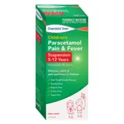 Chemists' Own Children's Paracetamol Pain & Fever Suspension 5 – 12 Years 100mL