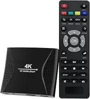 ZUMKUNM 4K Ultra-HD and 1080P Digital Media Player for USB Drives and MicroSD Cards,Digital Signage,H.265/HEVC H.264/AVC MP4 MKV Videos MP3 Music JPG Photos,4K HDMI,Analog AV,Auto Play and Resume