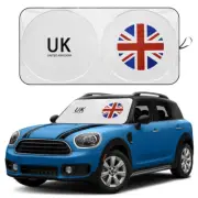 For MINI Cooper F54 F55 F56 F57 F60 Windshield Sunshade UK Flag Sun Visor Cover (for: Mini)