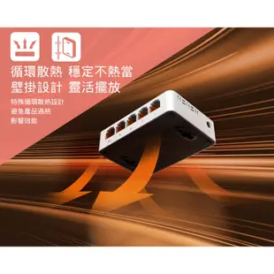 TOTOLINK S505G 5埠 Giga極速乙太網路交換器 HUB Switch 網路交換器