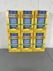 TWININGS Decaffeinated Lady Grey Black Tea 20 Bags (Case of 6) 09/02/2025
