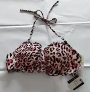 Sundazed Black Multicolor Nixie Ruffle Bandeau Size 34B