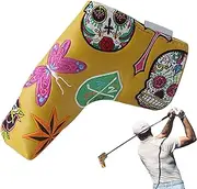 Head Covers for Golf Clubs | Waterproof Golf Putter Head Covers Magnetic Putter Cover | Beautiful Club Head Covers Golf Head Cover for L-Shaped Putters