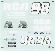 #98 RCA 1995-Jeremy Mayfield Nascar decal