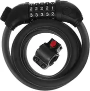 Yardwe Bike Lock Password Sold Secure 1.8m Length Reflective Bike Lock Chain Bright Coating for Bicycle Security