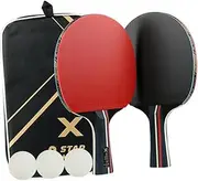 Beginner to Pro Table Tennis Rackets Paddles Comfortable Speed for Boys and Girls Teens Adults