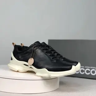 ~正貨ECCO BIOM 機能健走鞋 ECCO慢跑鞋 犛牛皮革 柔軟舒適 減震緩衝 ECCO休閒鞋 運動鞋 C400214