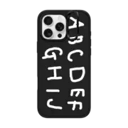 iPhone 16 Pro Max Impact Ring Stand Case MagSafe Compatible INAP ALPHABET WHITE