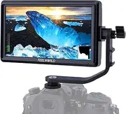 Feelworld S55 5.5 inch On Camera DSLR Field Monitor 3D LUT Small Full HD 1920x1152 IPS Video Assist Peaking Focus with 4K HDMI 8.4V DC Input Output Include Tilt Arm