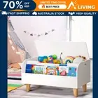 Kids Toy Box Chest Bookshelf Storage Children Bookcase Organiser Display 13-WH