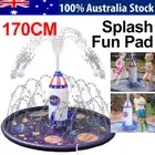 Summer Outdoor Kids Inflatable Sprinkler Splash Pad W/ Rocket Spray Water Pool