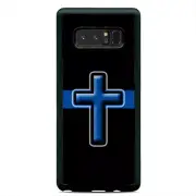 Cross Blue Line Police Case Cover For Samsung Galaxy S23 S22 Plus Ultra S21+ S20