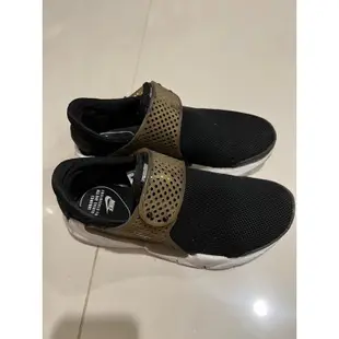 （二手）NIKE 女生23cm WMNS NIKE SOCK  DART BR 黑白 網布 襪套 慢跑鞋 跑步鞋