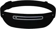 Waist Fanny Pack - Running Belt | Running Pack for Phone, Easy to Adjust Comfortable Waterproof Sports Gear Belt Pouch Bag Portable for Hiking Camping Jogging Traveling Dog Walking Cycling, Black