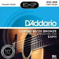 在飛比找蝦皮商城優惠-D'Addario EXP11 12-53 木吉他弦 黃銅 