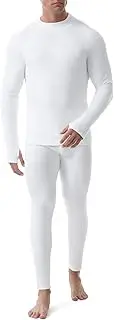 [Runhit] Mens Thermal Underwear Set: Fleece Lined Long Johns Base Layer Long Sleeve Thermal Shirts Pants Cold Weather
