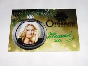 2015 Benchwarmer MALORIE MACKEY Holiday #69 Green Auto/10 DRACANO Chocolate Milk