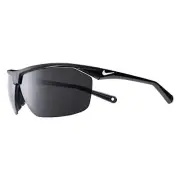 NIKE EV1128-001 TAILWIND 12 SUNGLASSES SHINY BLACK/WHITE FRAME COLOR, GREY LENS